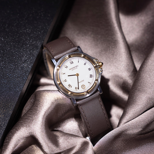 Raymond Weil Parsifal Gold Watch White Tail